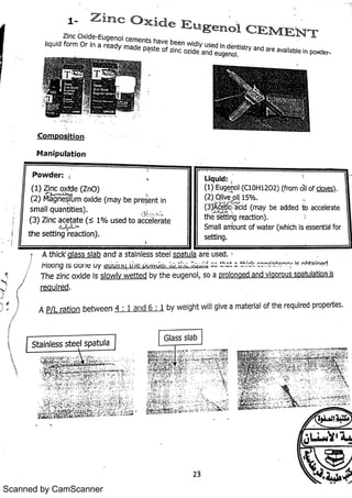 Dental material cements | PDF
