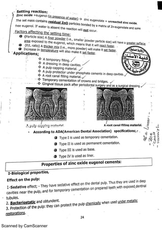 Dental material cements | PDF
