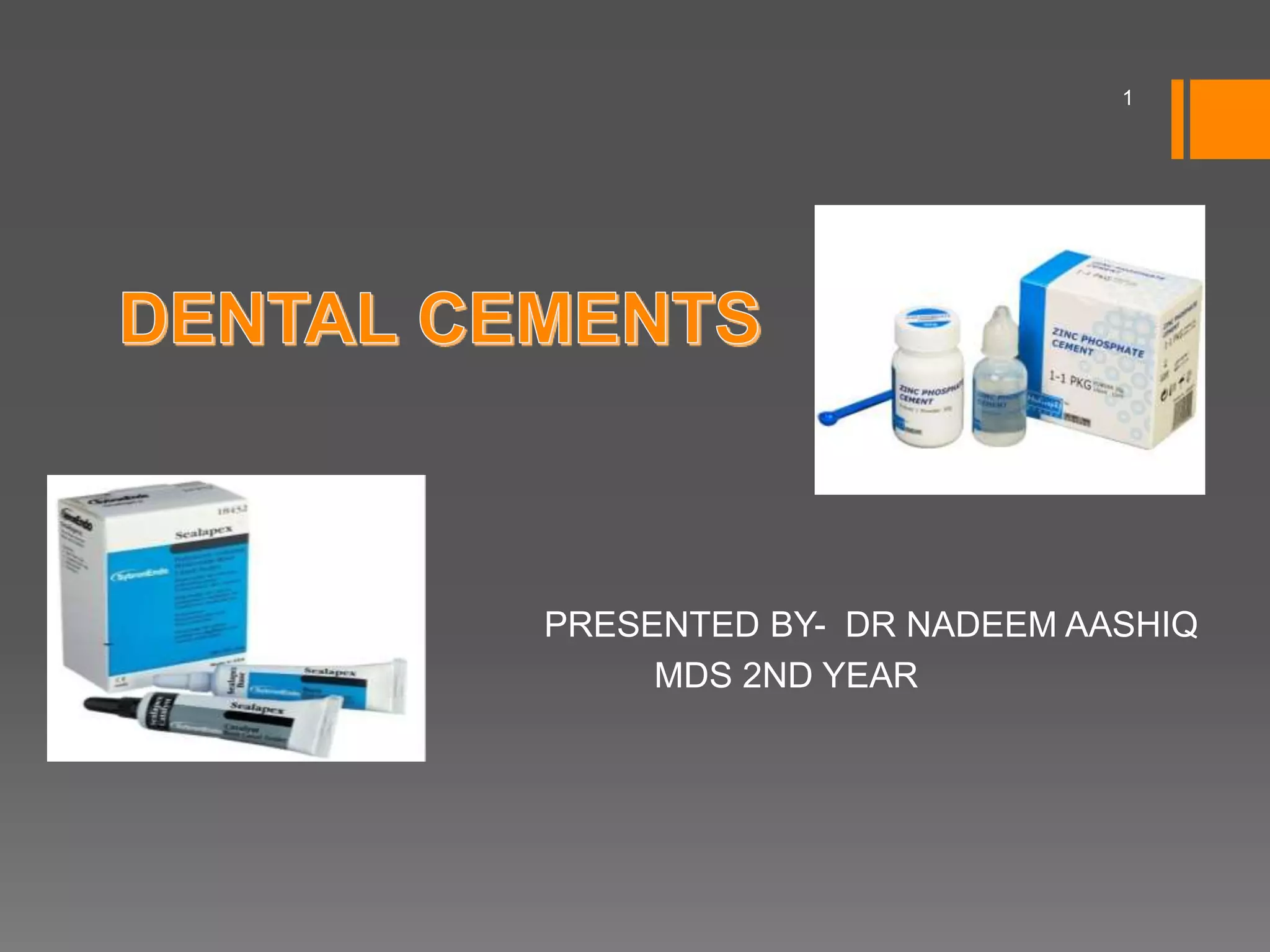 Dental cements PPT