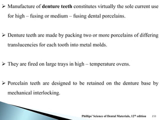 Dental Ceramics