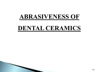 Dental Ceramics