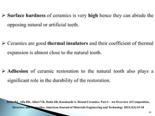 Dental Ceramics