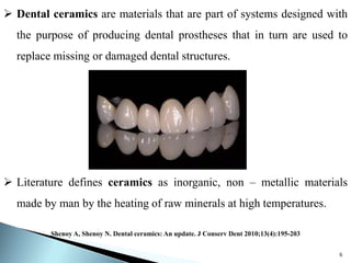 Dental Ceramics