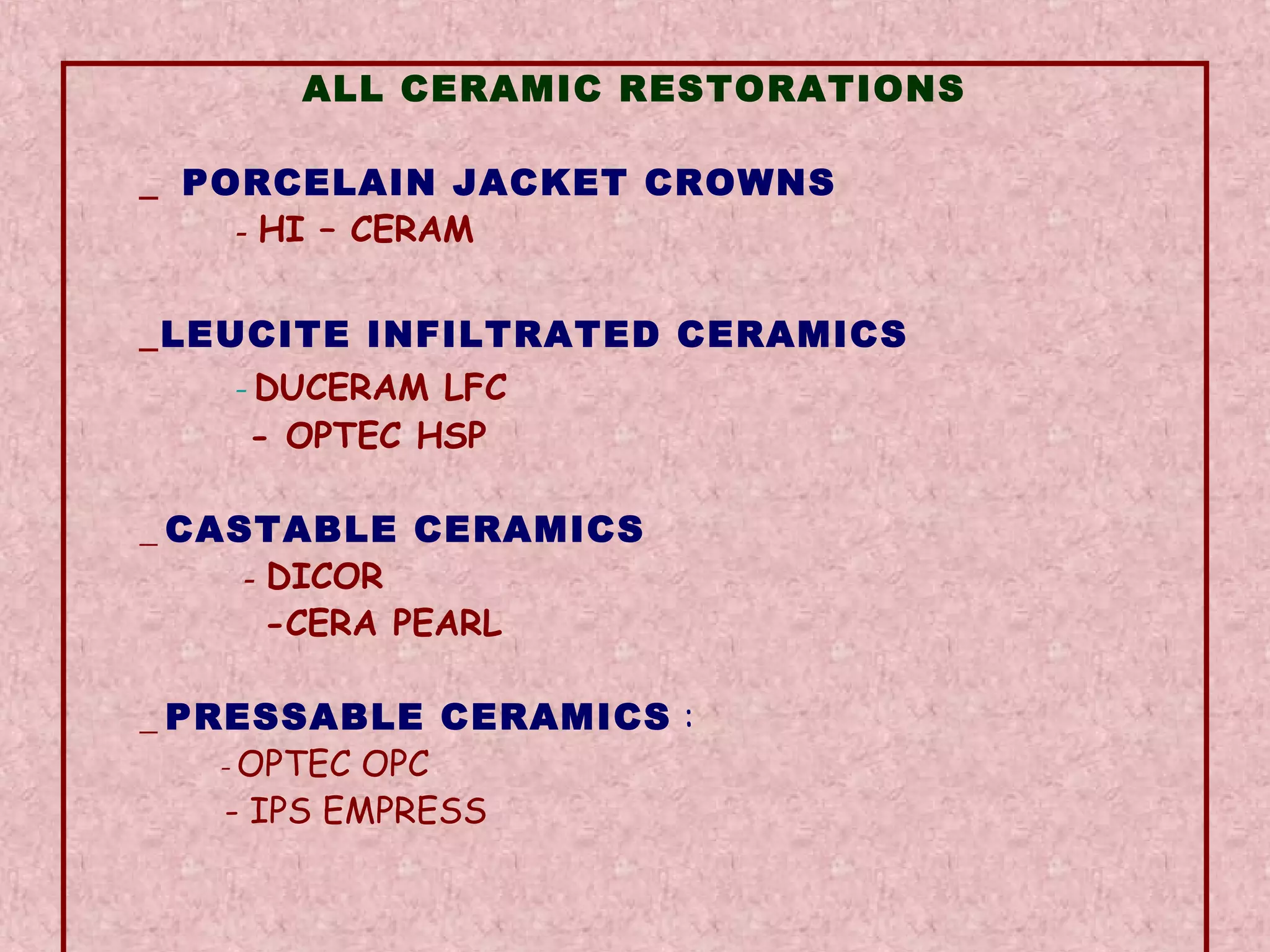 Dental ceramic & cad cam | PPT