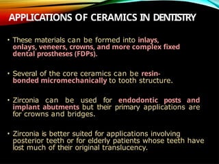 Comprehensive Overview of Dental Ceramics: Structure, Properties, and ...