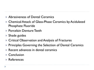 Dental ceramics part 2 | PDF
