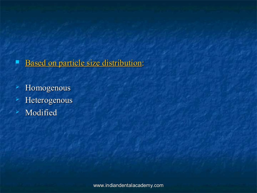 Dental composite / endodontics courses