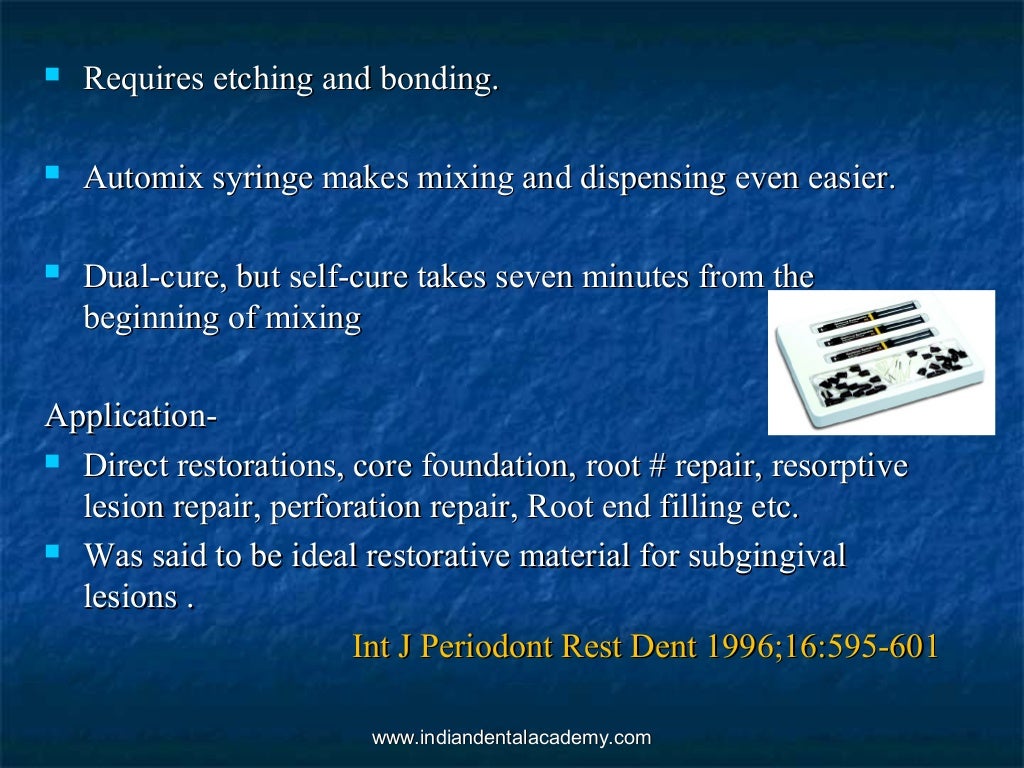 Dental composite / endodontics courses