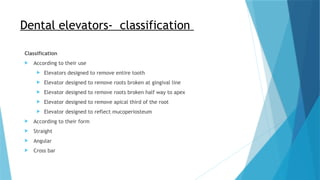 Comprehensive Guide to Dental Elevators and Forceps in Oral Surgery | PPTX