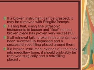 Retrofilling Instruments Dental emergencies1 | PPT