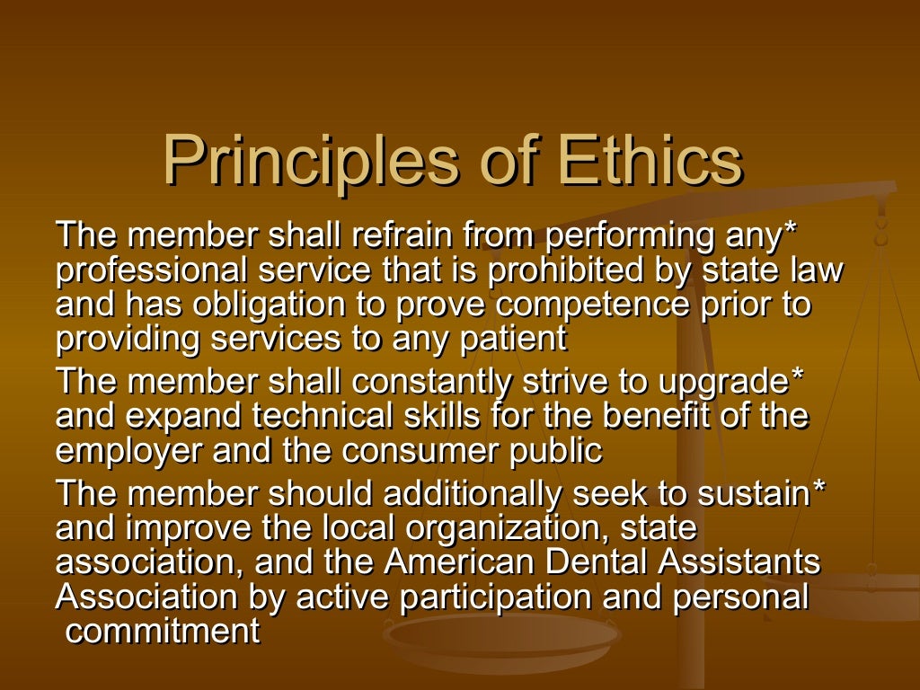 Dental ethics