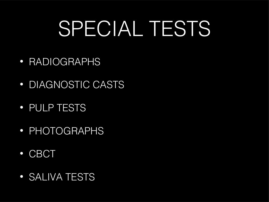 Dental examination template