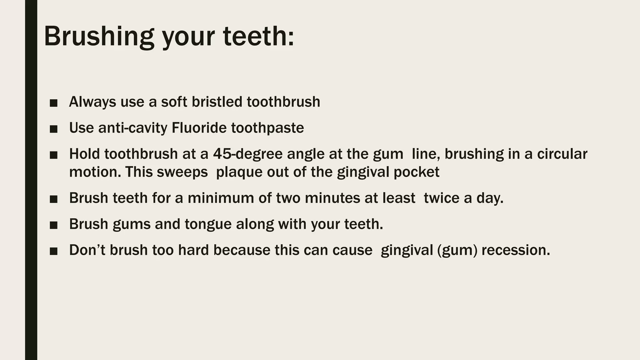 Dental health education PPT
