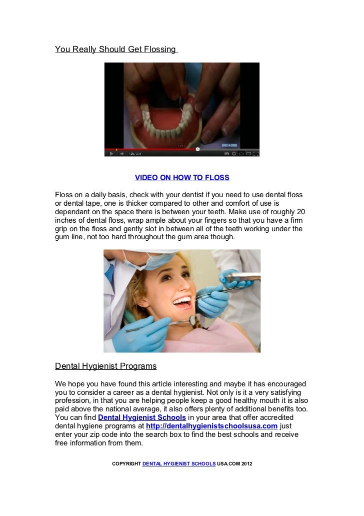 Dental hygienist schools oral health care