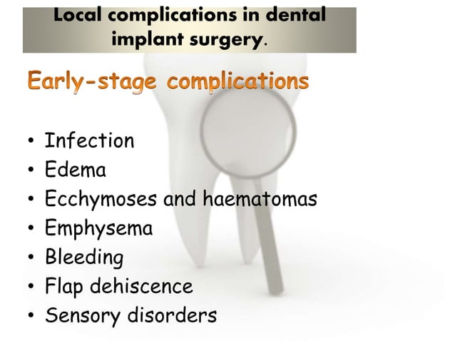 Dental implant complications | PPTX