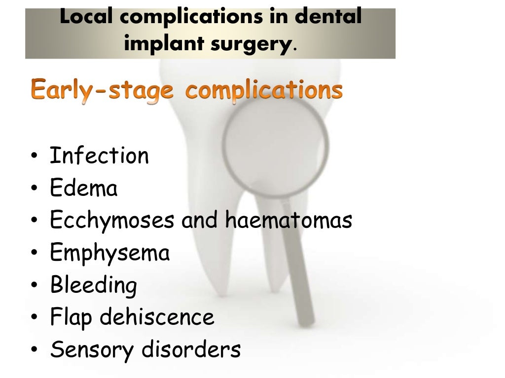 Dental implant complications