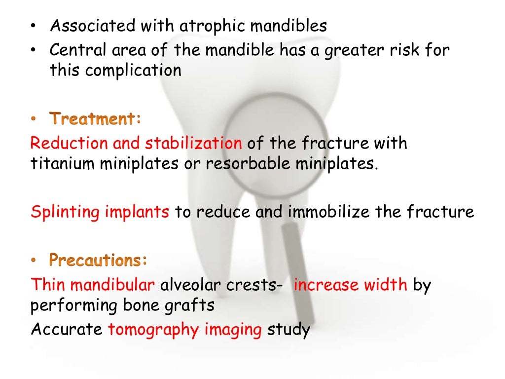 Dental implant complications
