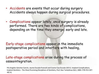 DENTAL IMPLANT COMPLICATIONS and managementpptx | PPTX