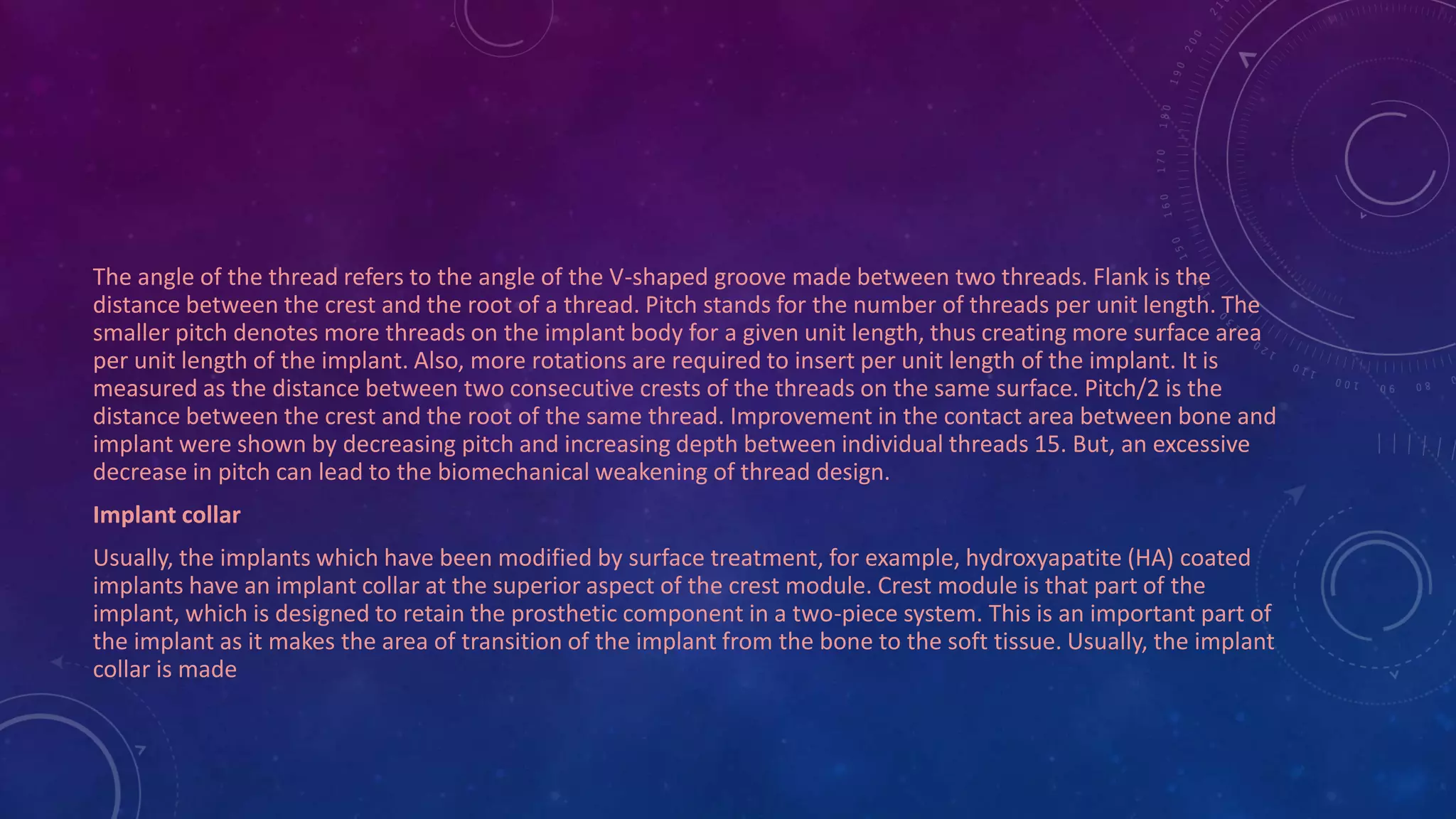 Dental implant components and current concepts in implant design .pptx