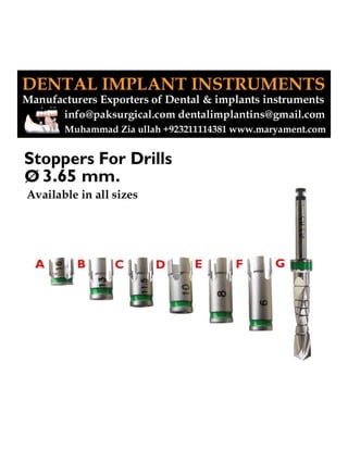 Dental implant instruments | PDF