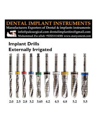 Dental implant instruments