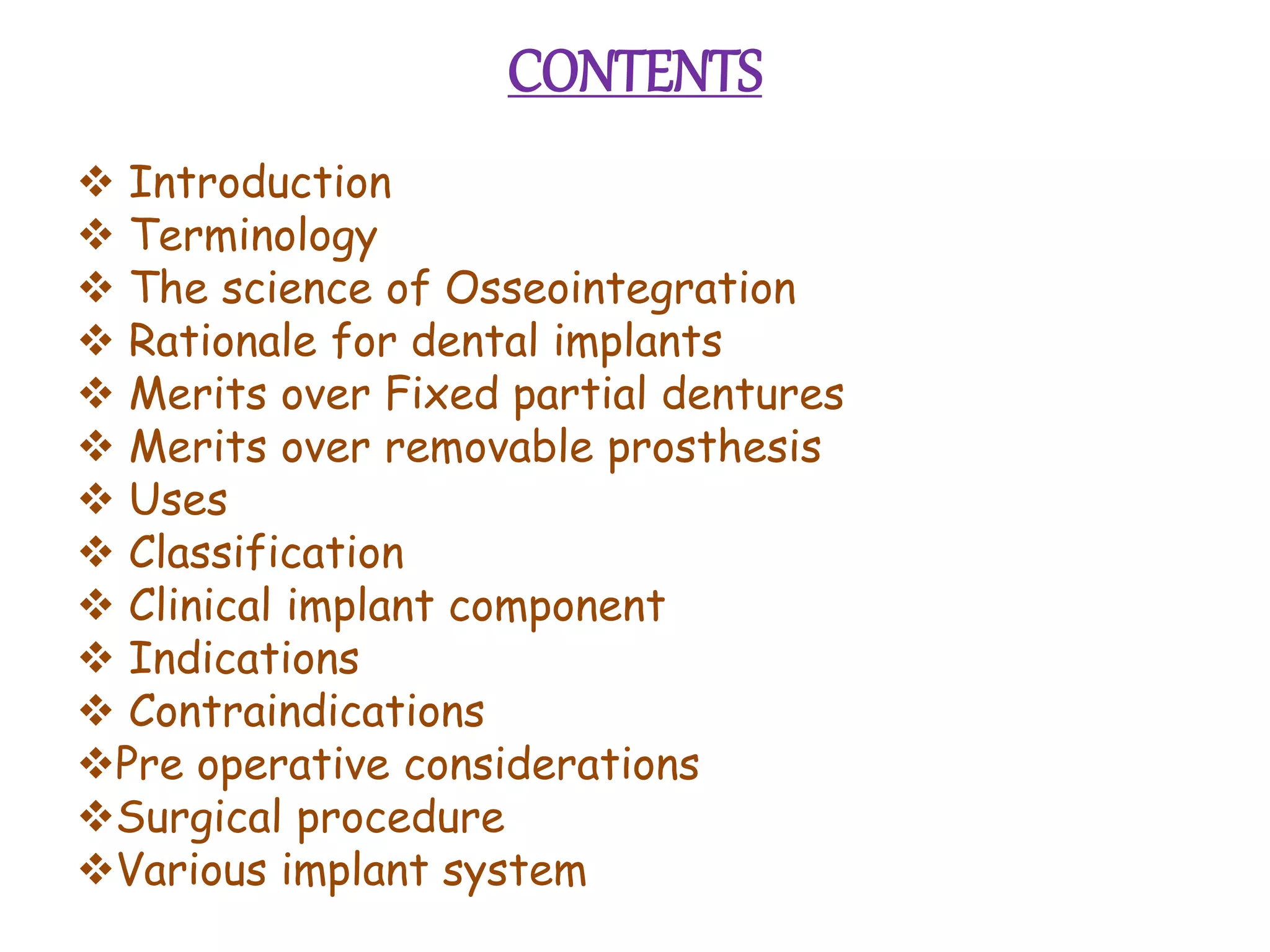 Dental implants | PPTX