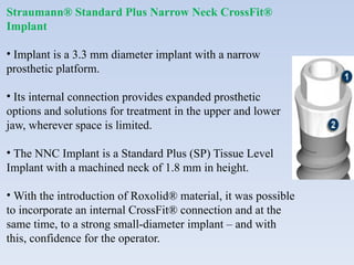 Straumann Sc DENTAL IMPLANT SYSTEMS.pptx dental implants | PPTX