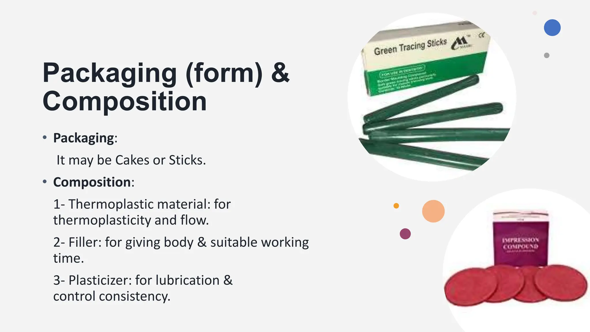 Dental Impression Compound; Types, uses & Manipulation PPT