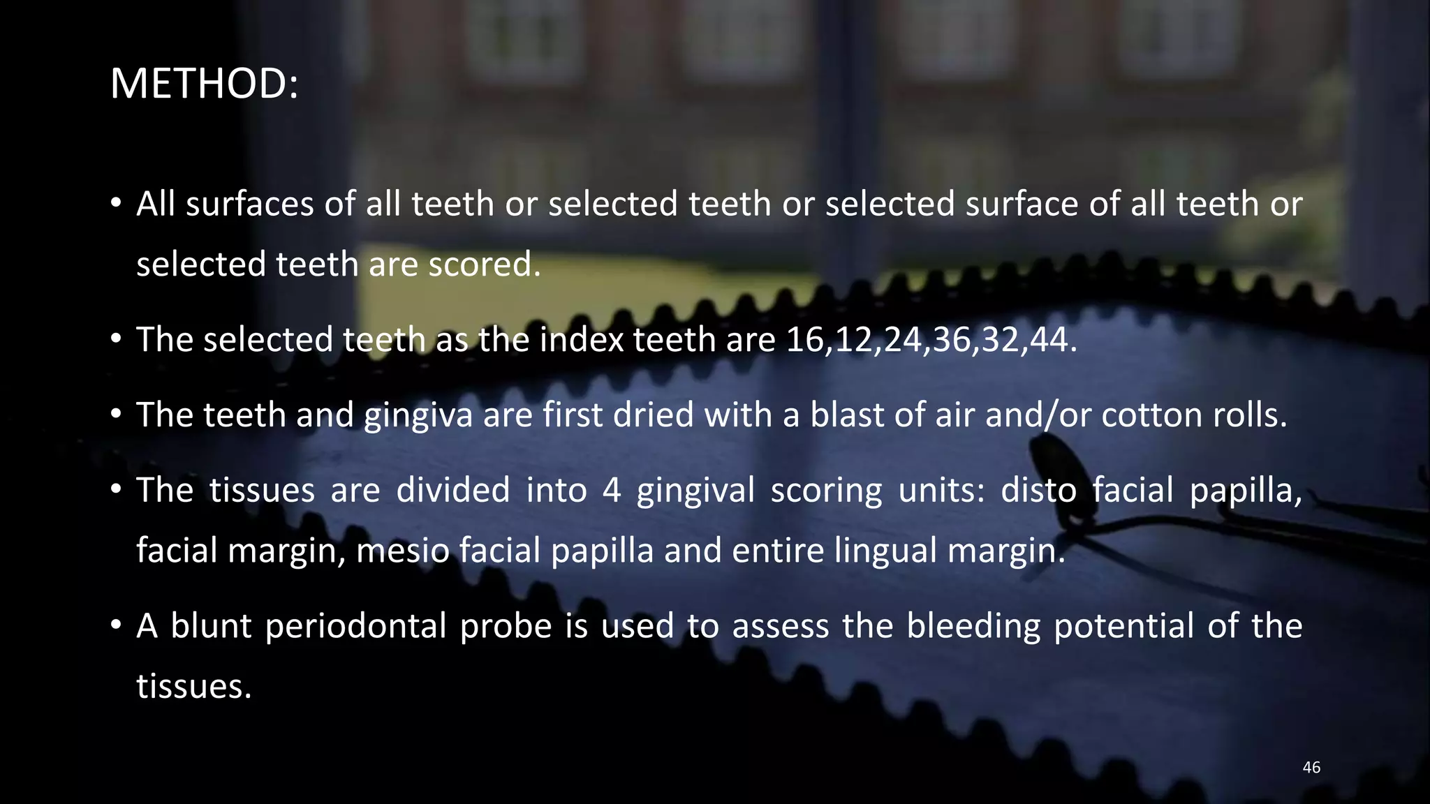 Dental indices | PPTX