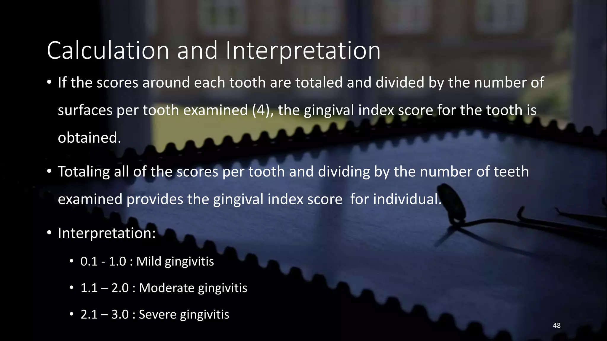 Dental indices | PPTX