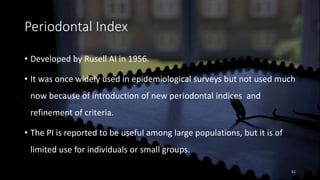 Dental indices | PPTX