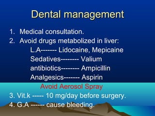 Dental Management of a Medically Compromised Patients | PPT