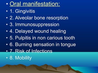 Dental Management of a Medically Compromised Patients | PPT