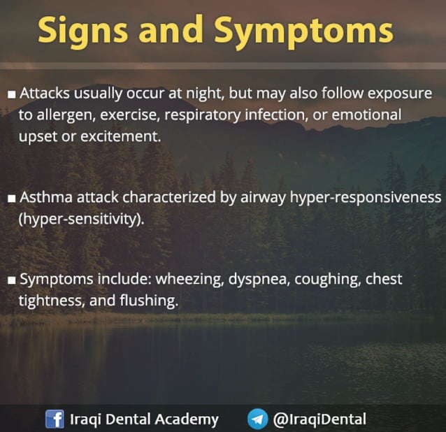 Dental Management of Asthmatic Patient Presentation