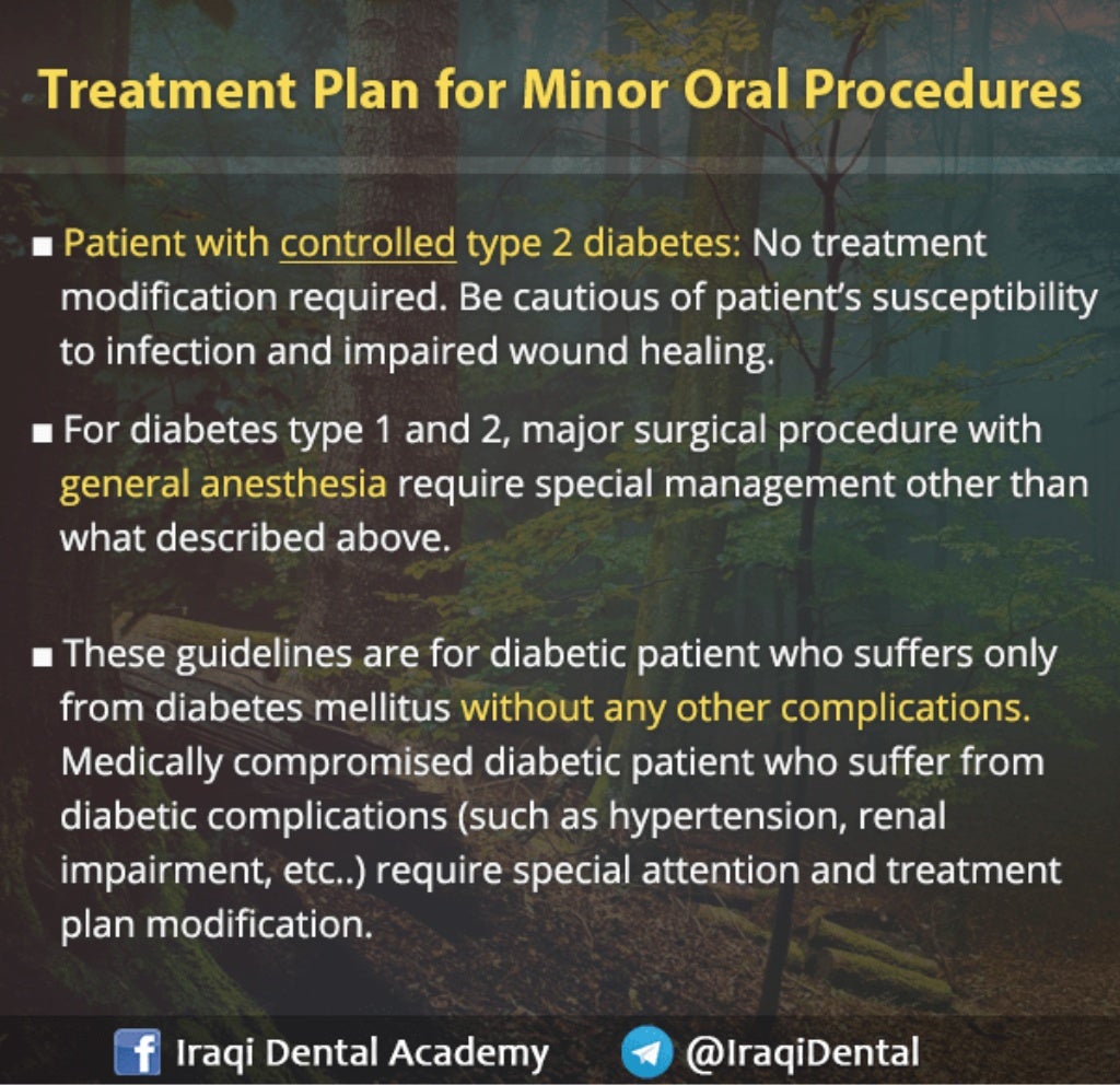 Dental Management of Patient with Diabetes Mellitus Presentation