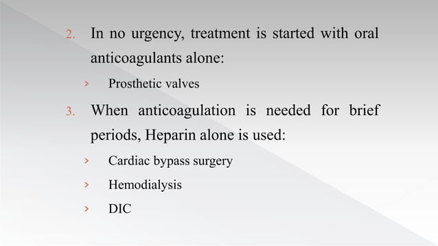 Dental management of Patients taking oral anti-coagulants and Aspirin ...