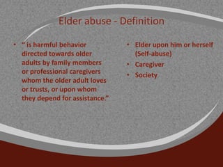Dental Neglect in Older Adults | PPTX