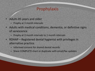 Prophy Chart Note Dental Neglect in Older Adults | PPTX