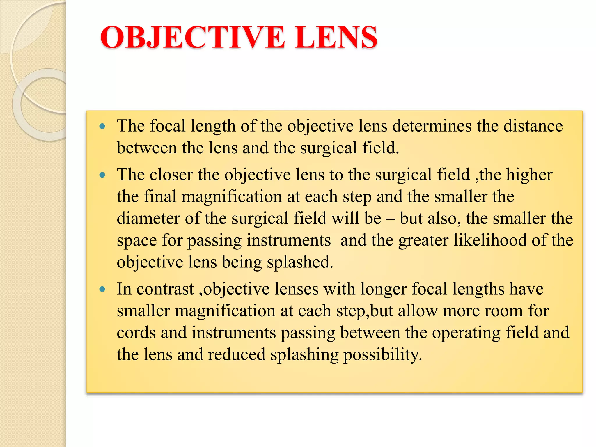 Objective Lens Located Dental operating microscope | PPTX