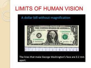 LIMITS OF HUMAN VISION
 