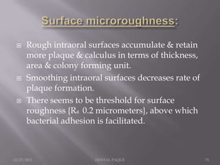 Dental plaque 1 | PPTX