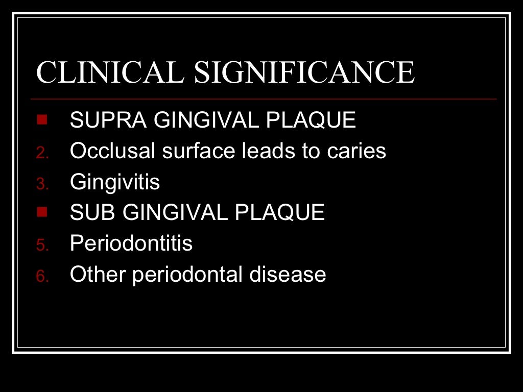 Dental plaque