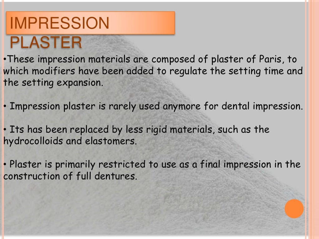 DENTAL PLASTER