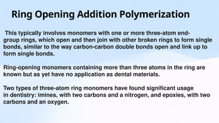 DENTAL POLYMERS IN PROSTHODONTICS AND CROWN AND BRIDGE | PPTX