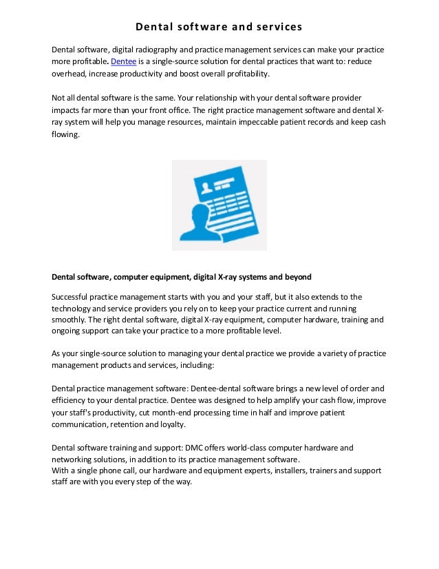 Dental Software And Services For A Modern Dental Practice