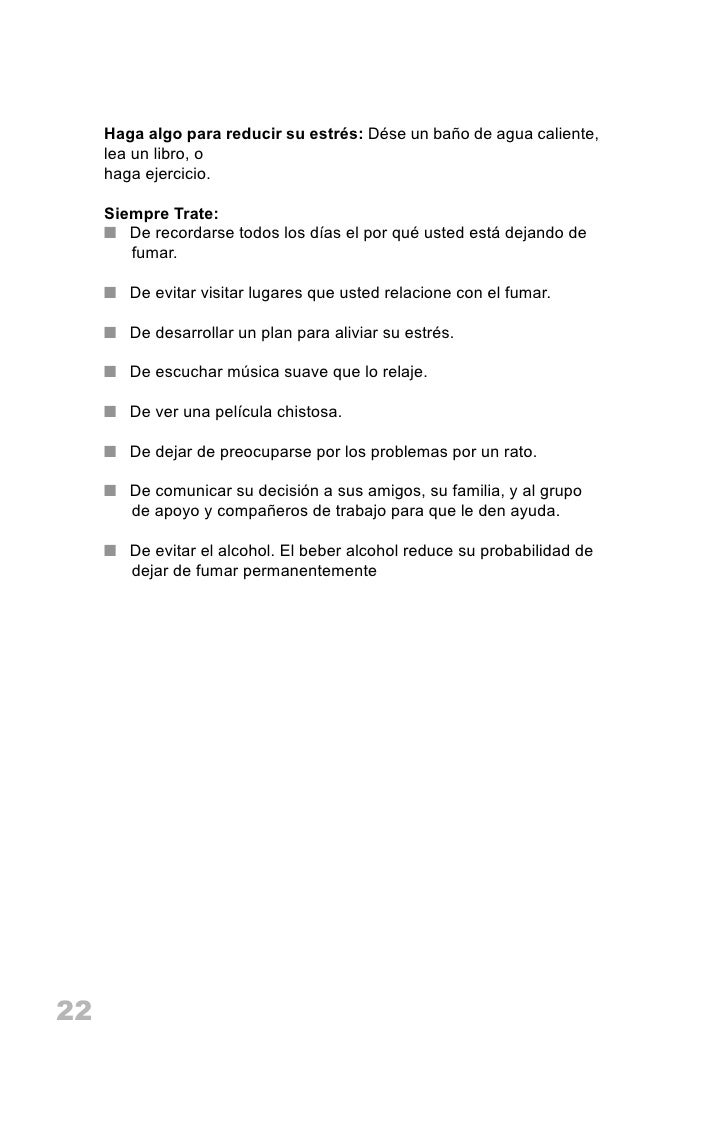 La canción quieres fumar mí no se haré y dejaré de balancearse