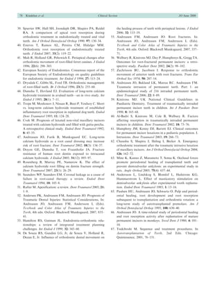 Dental trauma an overview of its influence on the management of ...