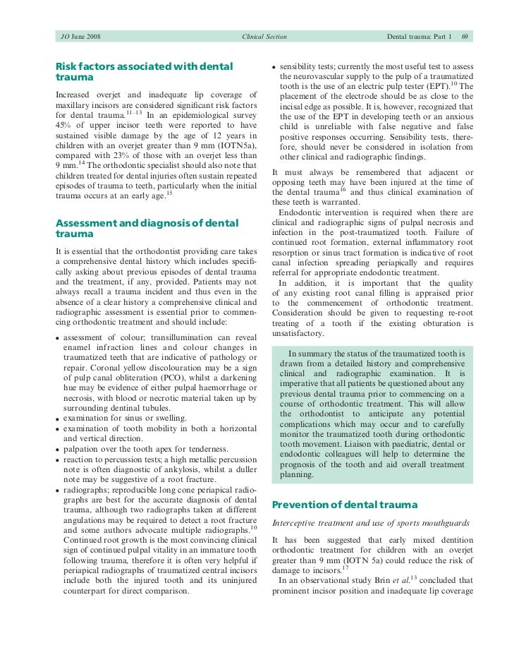 dental trauma essay When a family is affected by trauma, including services for mental health and dental health, trauma and families. dental trauma essay When a family is affected by trauma, including services for mental health and dental health, trauma and families.