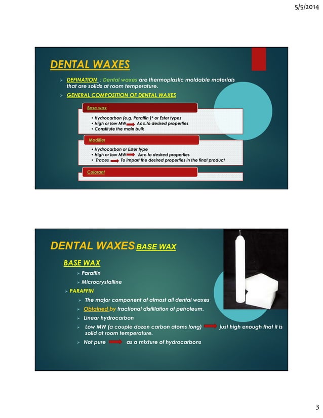 Dental waxes PDF