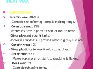 various types of DENTAL WAXES used in dentistry | PPTX